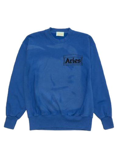 Світшоти Aries Sunbleached Cross Grain Temple Sweatshirt темно-синій | FTAR22200