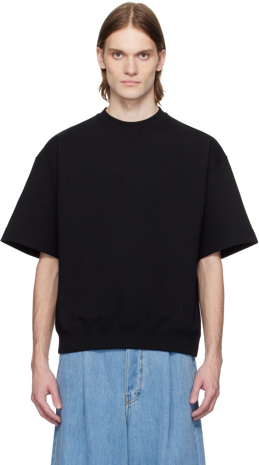 Cветр Jil Sander Jil Sander Crew-Neck T-Shirt чорний | J47GC0151_J20039