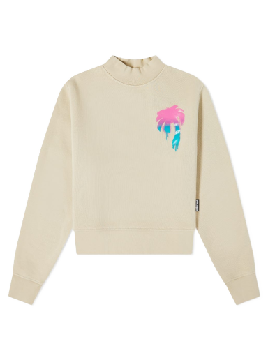 Світшоти Palm Angels I Love PA Fitted Crew Neck Sweat бежевий | PWBA016S23FLE0026184