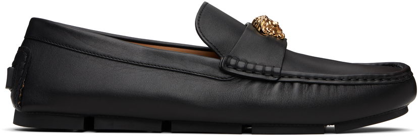 Кросівки та взуття Versace Versace 'La Medusa' Driver Loafers чорний | 1019882_1A00693