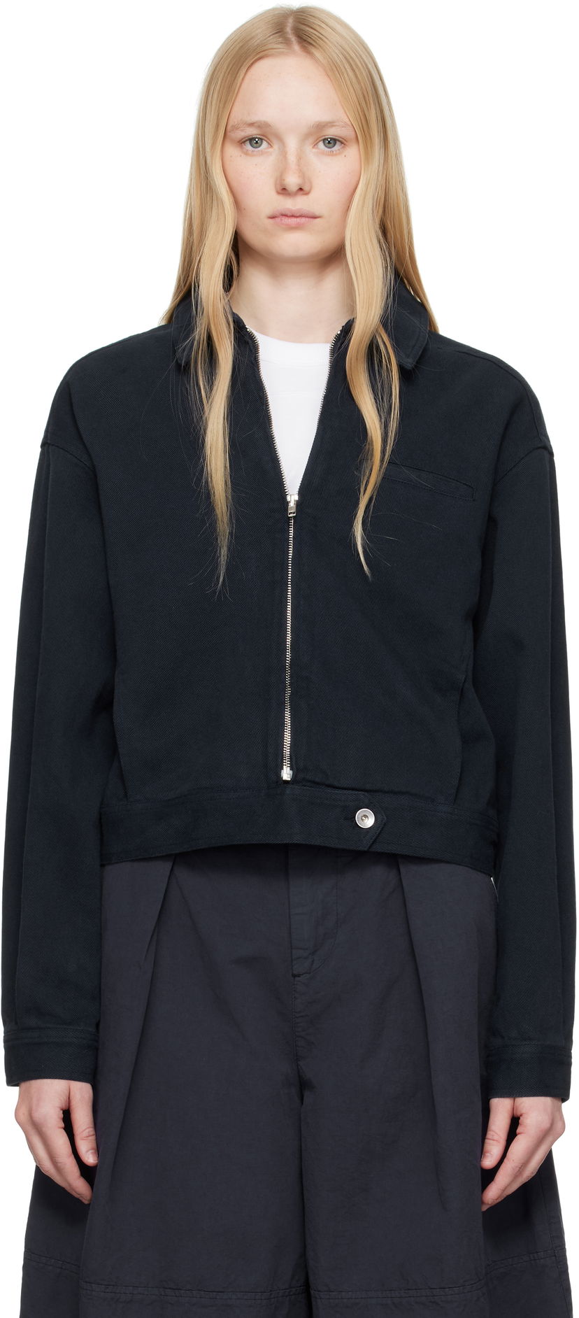 Куртка YMC YMC Burnside Cropped Zip-Up Jacket чорний | Q5YAA