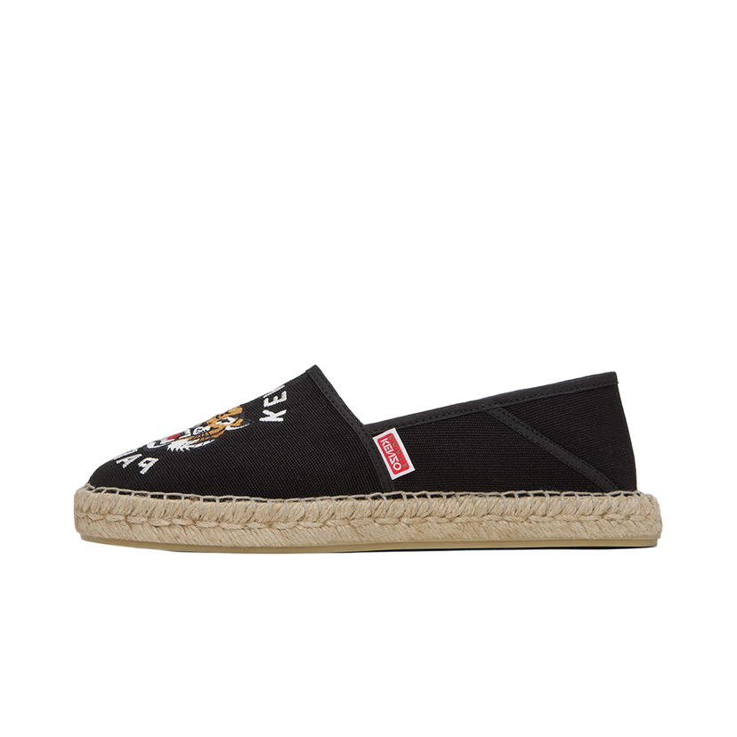 Кросівки та взуття KENZO Paris Embroidered Espadrilles "Black" W чорний | FE52ES020F81