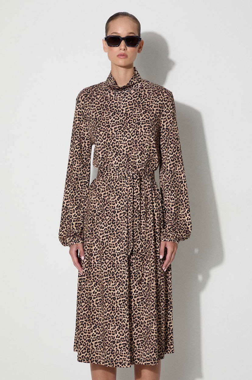 плаття A.P.C. Midi Dress With Belt Коричневий | LYAAR.F05988