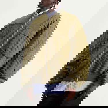 Куртка бомбер Junya Watanabe Junya Watanabe MAN x Needles Cotton Nylon Bomber Jacket, Size Small Зелений | WP-J902-100-1, 2