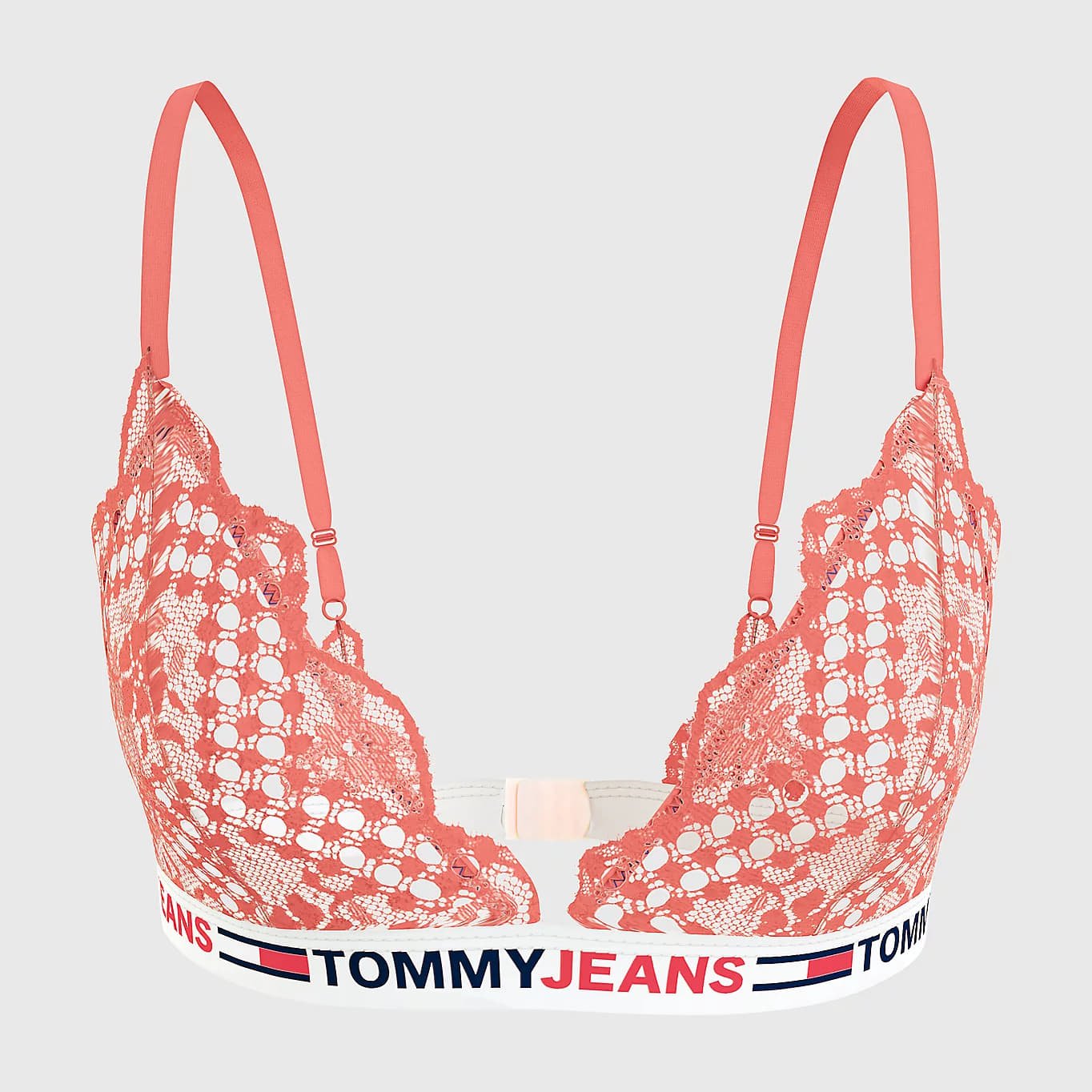 Бюстгальтер Tommy Hilfiger Lace Unlined Triangle Помаранчевий | UW0UW03829 SN6, 1