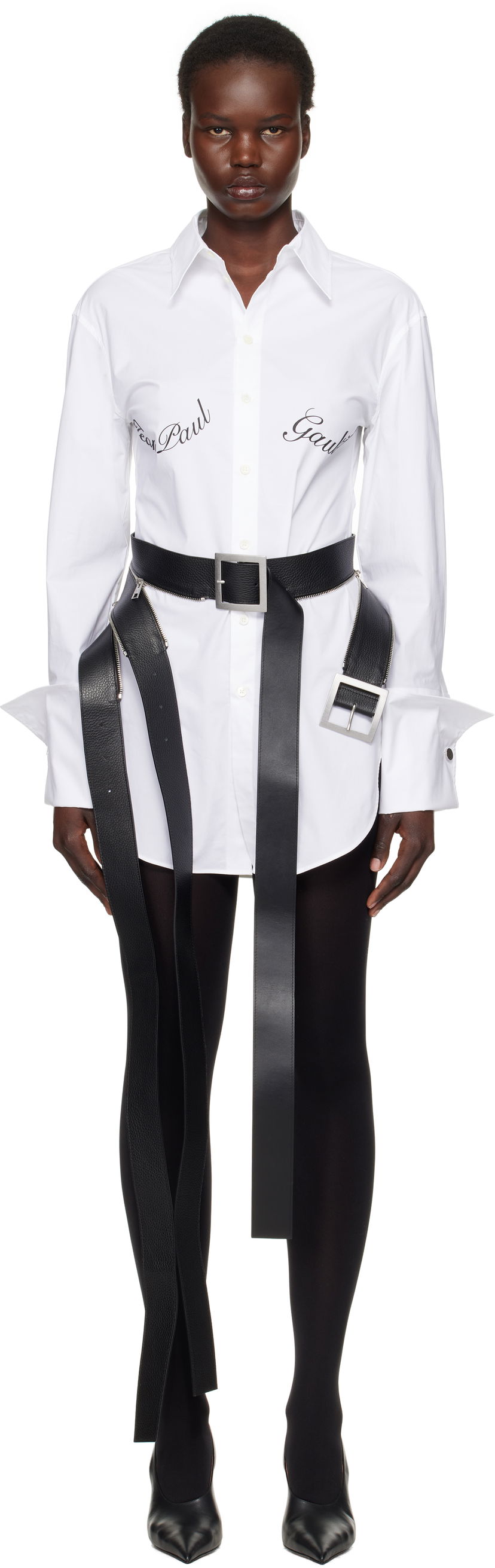 Сорочка Jean Paul Gaultier Jean Paul Gaultier Print Shirt білий | 25/33-F-CH088I-C071-01