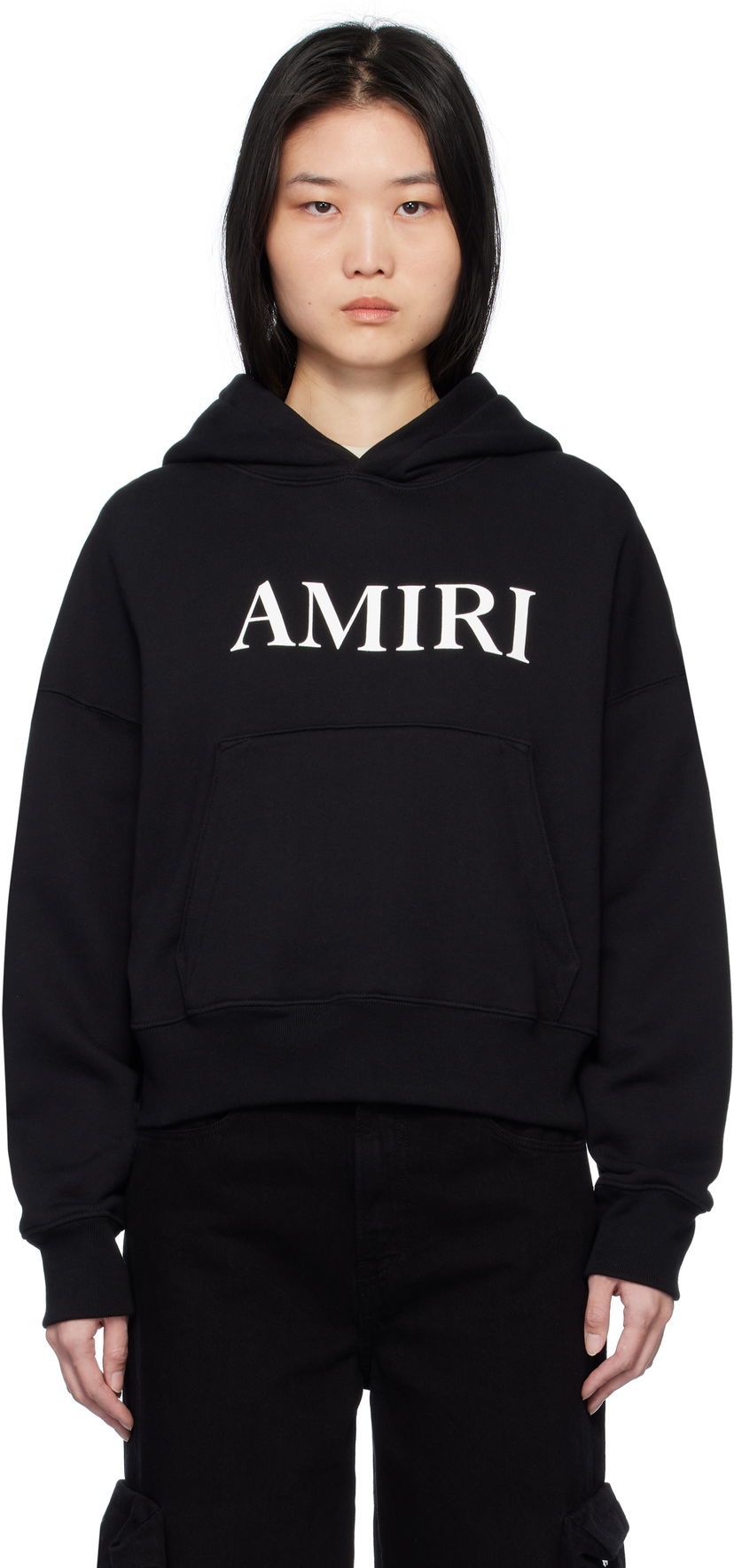 Світшоти AMIRI Core Logo Black Hoodie чорний | AWJYHD1019