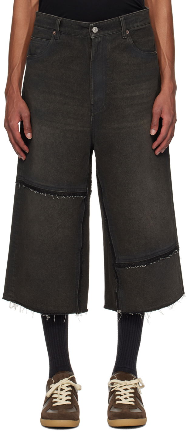 Шорти Maison Margiela Raw Edge Denim Shorts чорний | SH2MU0008 S30848