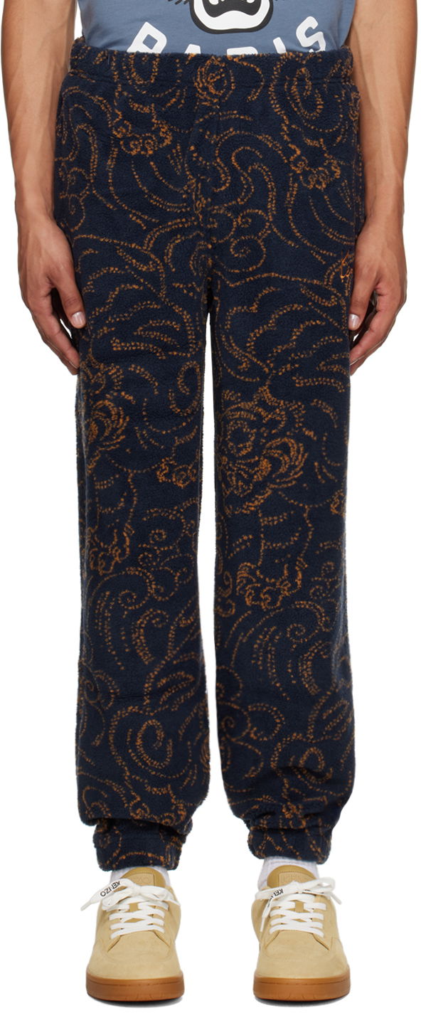 Спортивні штани KENZO Navy Paris Star Tiger Sweatpants темно-синій | FE65PA8154FB