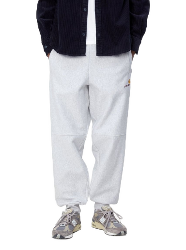Штани Carhartt WIP American Script Jogging Pant "Ash Heather" Бірюзовий | I027042_482_XX