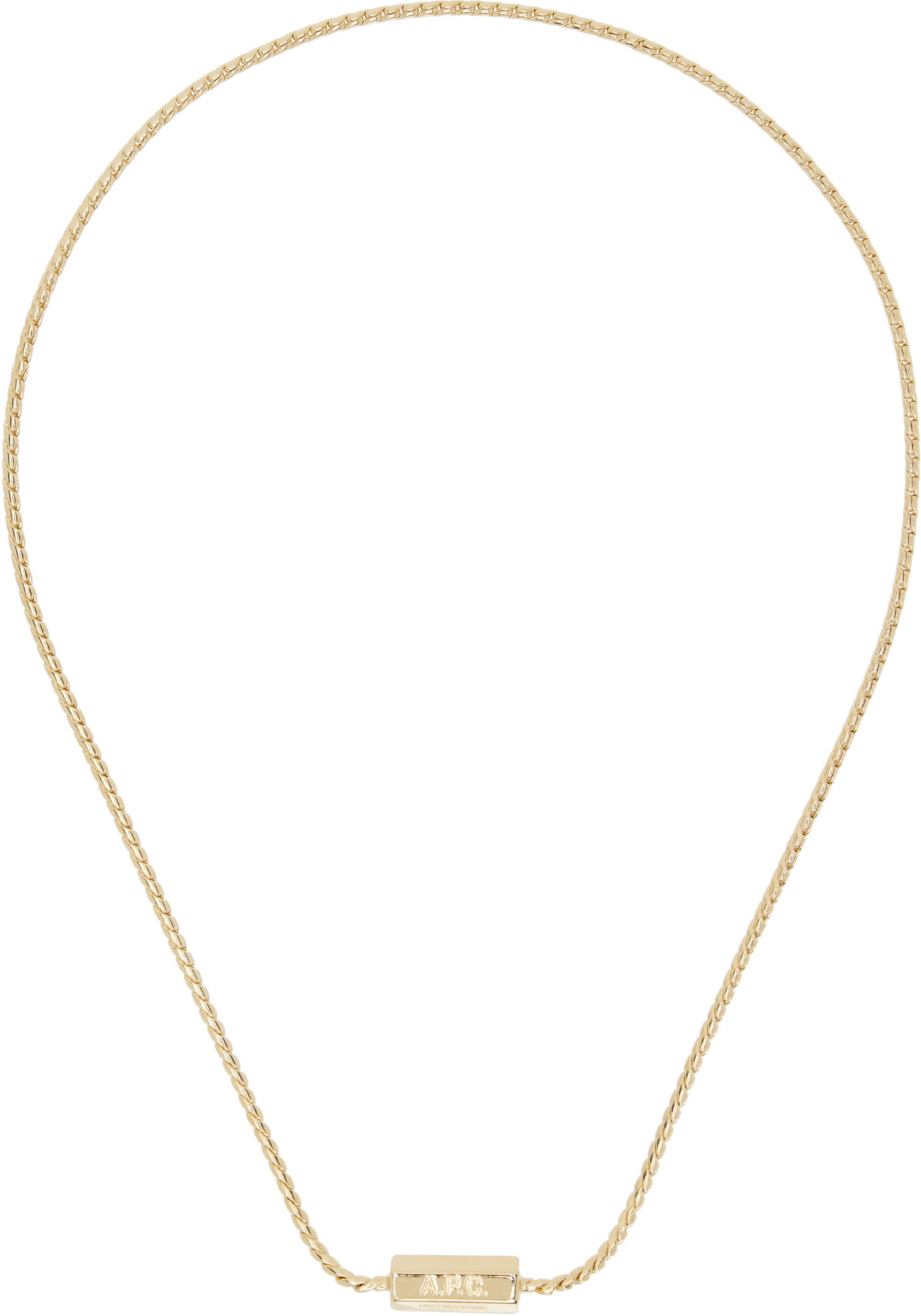 Кольє A.P.C. A.P.C. Angle Chain Necklace Жовтий | MEAEC-M70869, 0