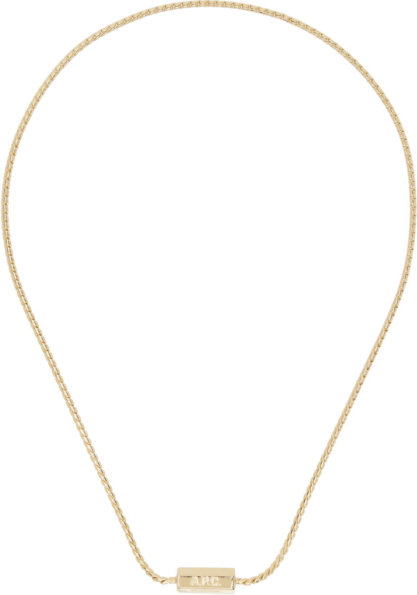 Кольє A.P.C. A.P.C. Angle Chain Necklace Жовтий | MEAEC-M70869