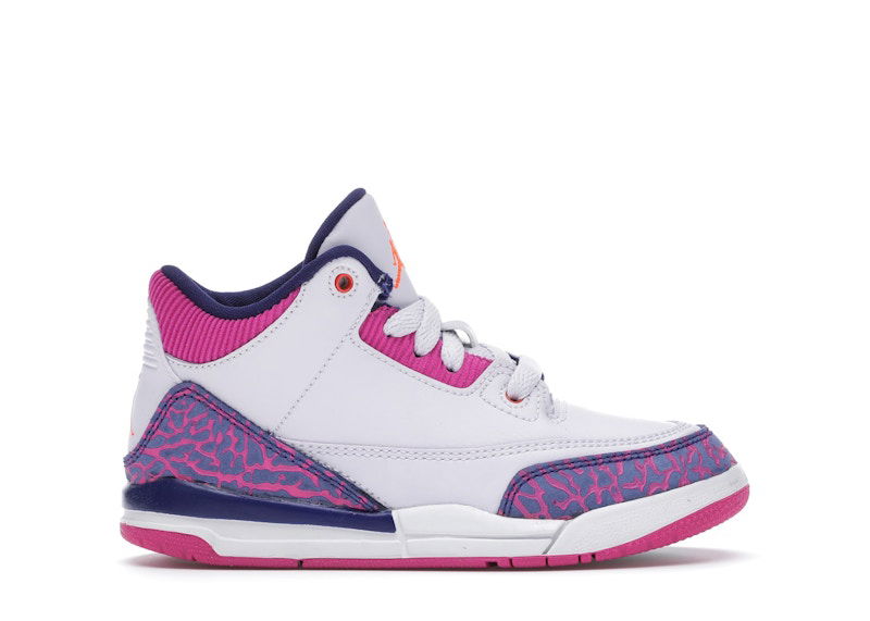Кросівки та взуття Jordan Jordan 3 Retro Barely Grape (PS) білий | 441141-500, 0