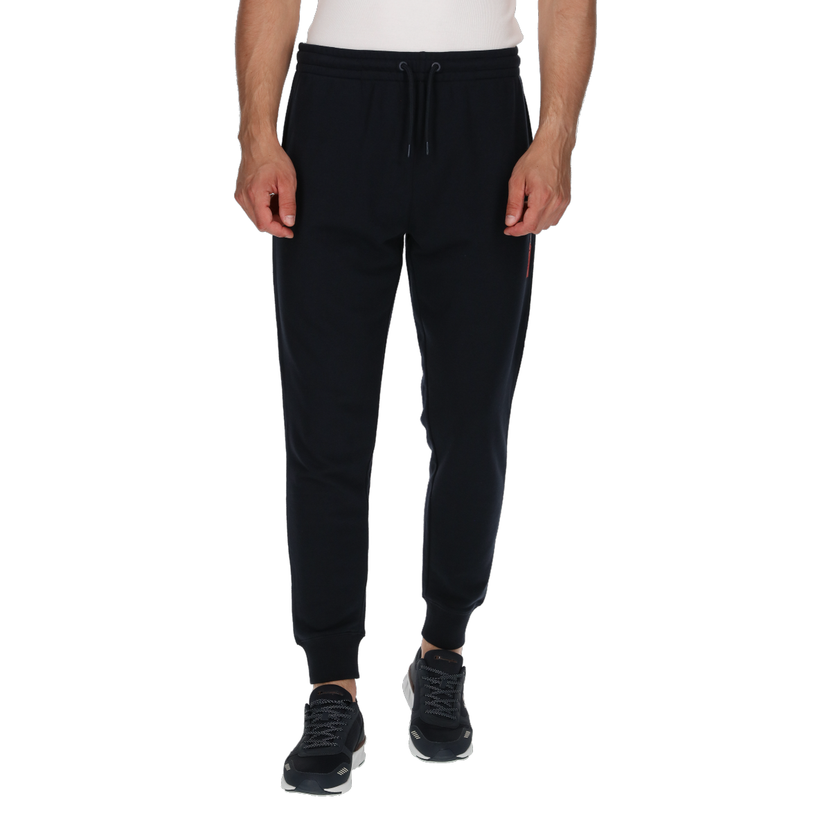 Спортивні штани Champion CLASSIC LABEL Drawstring Cuffed Joggers темно-синій | 219960-BS501, 0