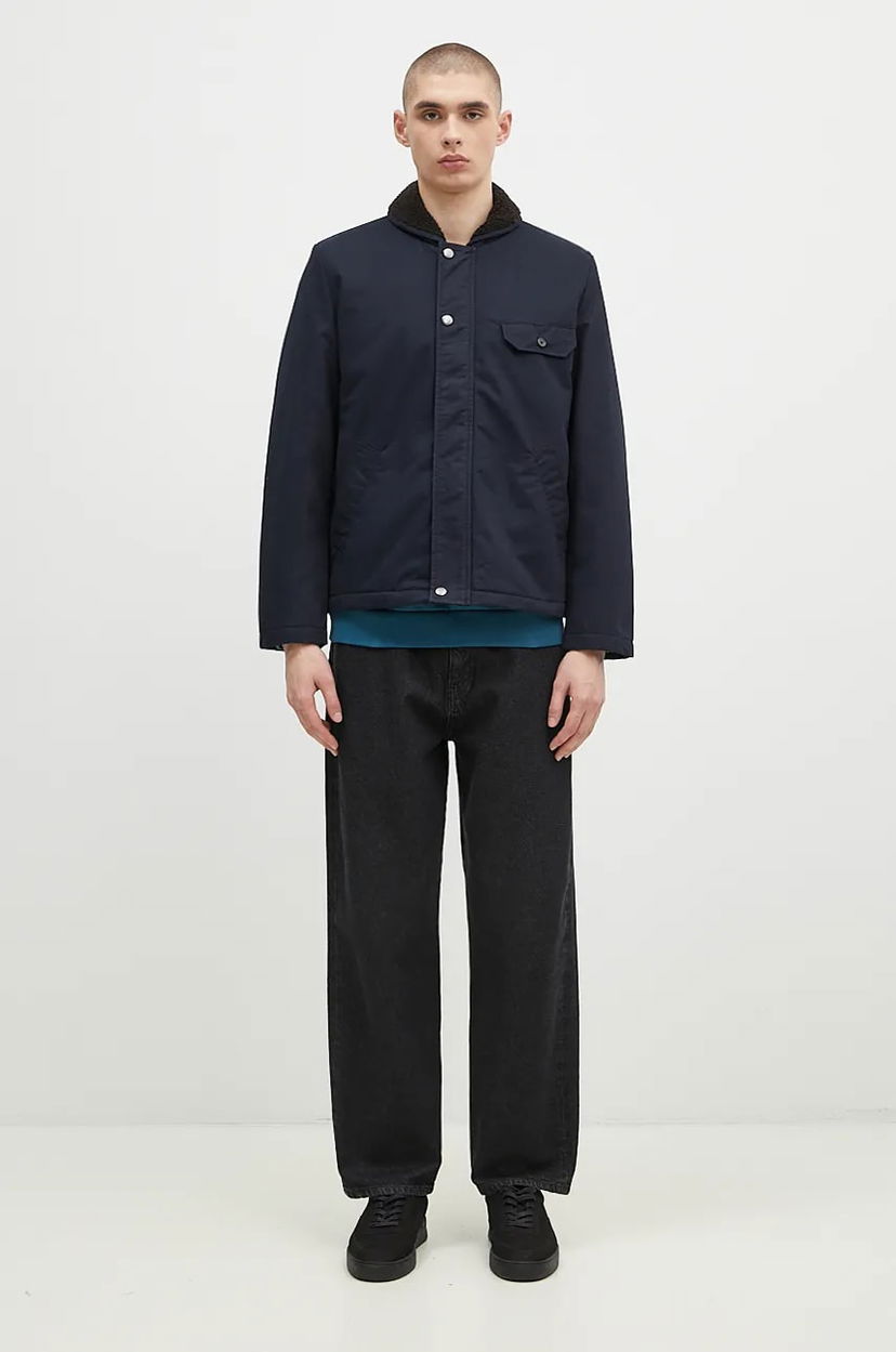 Куртка Universal Works Universal Works Fleece Lined Jacket темно-синій | 31128.NAVY