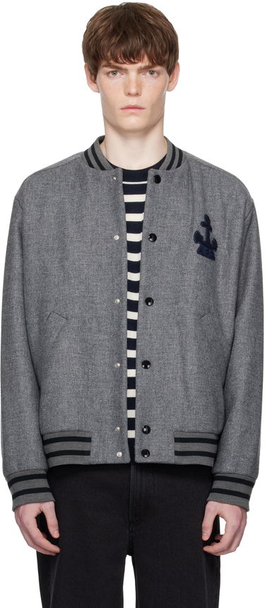 Куртка бомбер A.P.C. A.P.C. Micka Wool Bomber Jacket Сірий | WVBEB-M32010, 0