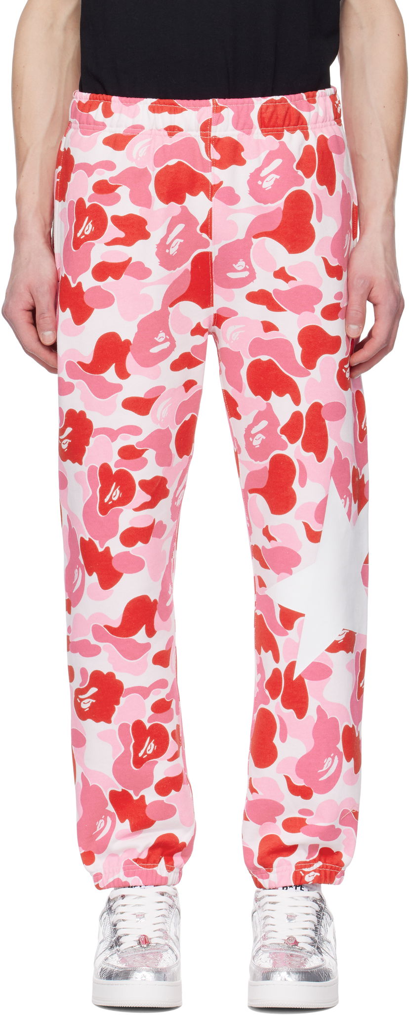 Спортивні штани BAPE ABC Camo Sweatpants Рожевий | 001PTK801007M