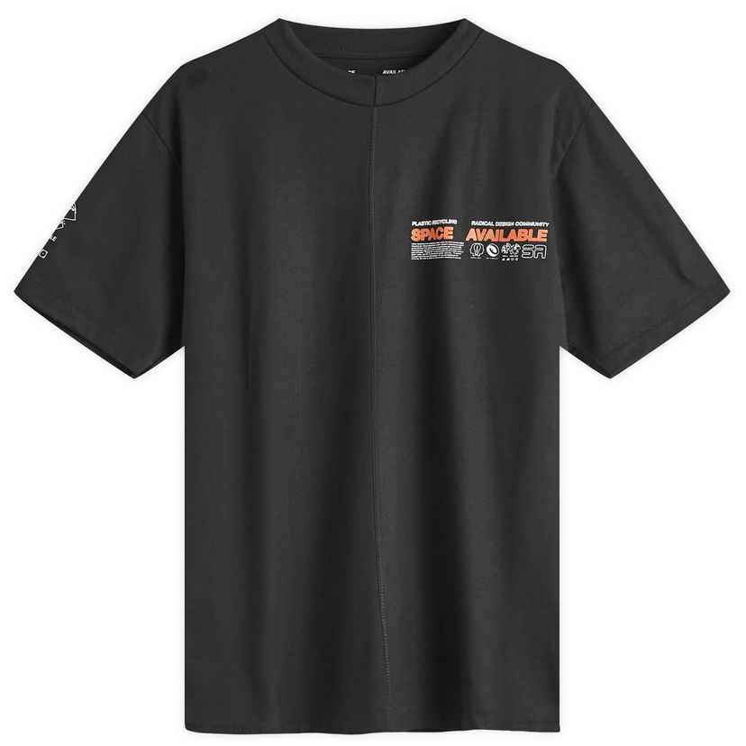 Футболка Space Available Radical Plastics T-Shirt чорний | SA-RPT001-BLK