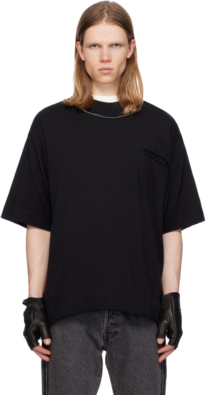 Футболка UNDERCOVER UNDERCOVER Pocket T-Shirt чорний | UC1E4814