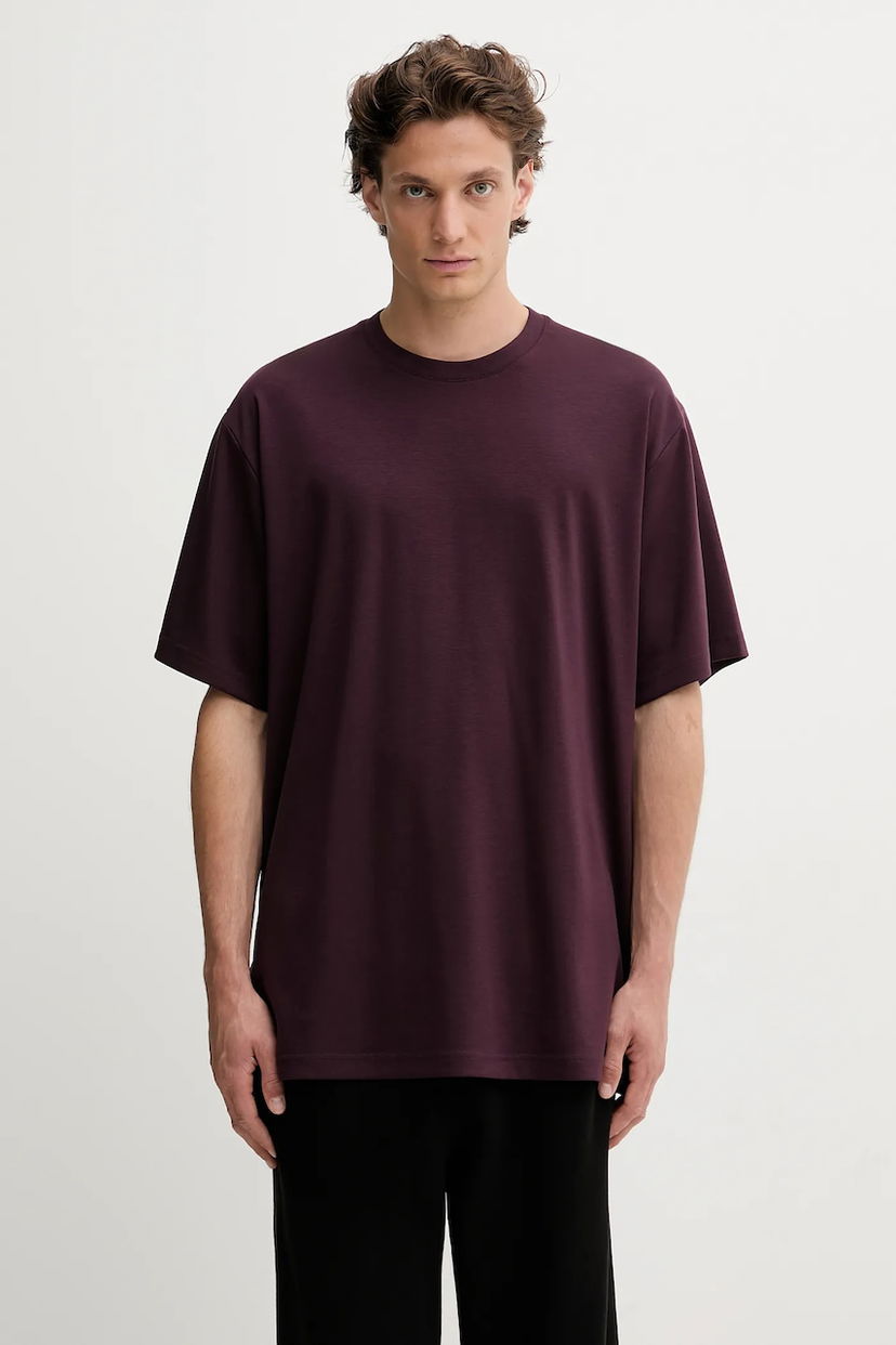 Футболка Y-3 Y-3 Premium Short Sleeve T-Shirt Бордовий | JY8162