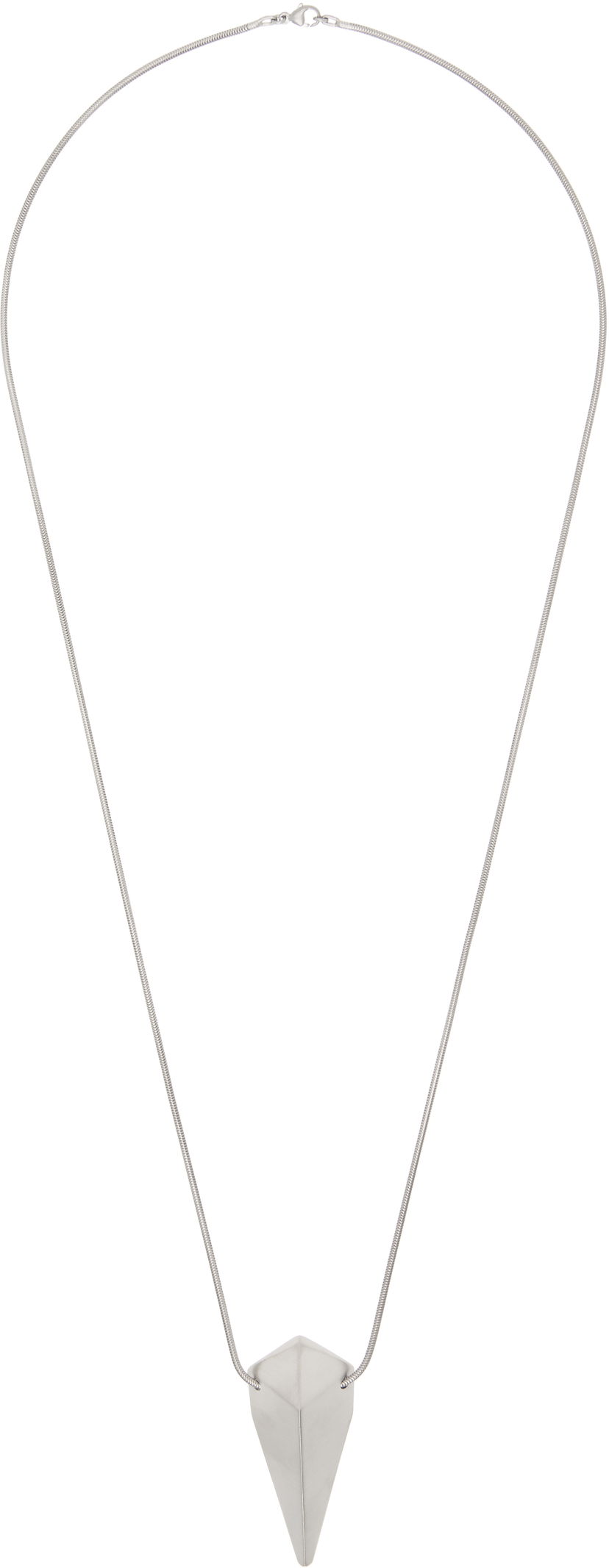 Кольє Rick Owens Rick Owens Hollywood Pyramid Charm Necklace Металік | RJ0000091 MMT