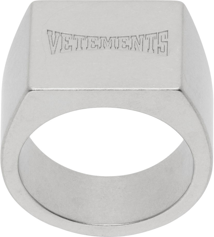 Кільце VETEMENTS Vetements Boxing Logo Signet Ring Металік | UH76RI160S