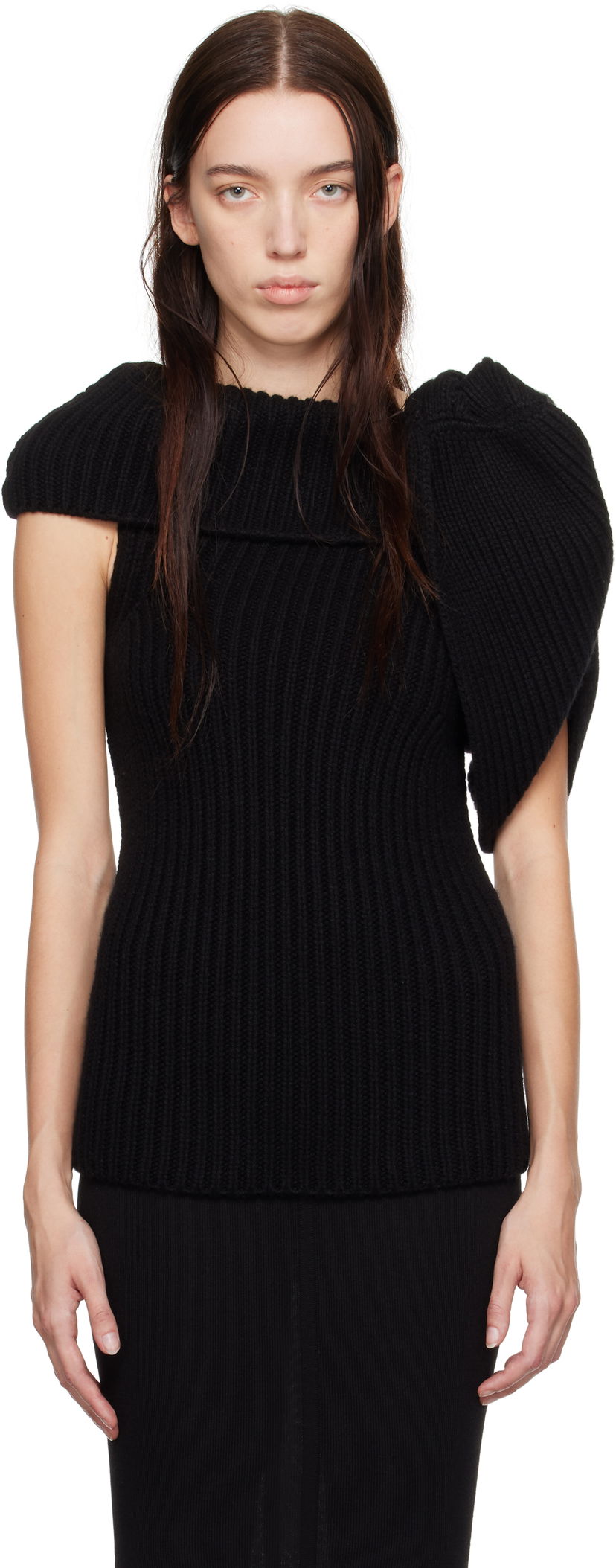 Безрукавка Rick Owens Banded Top чорний | RO02D3666 HWS