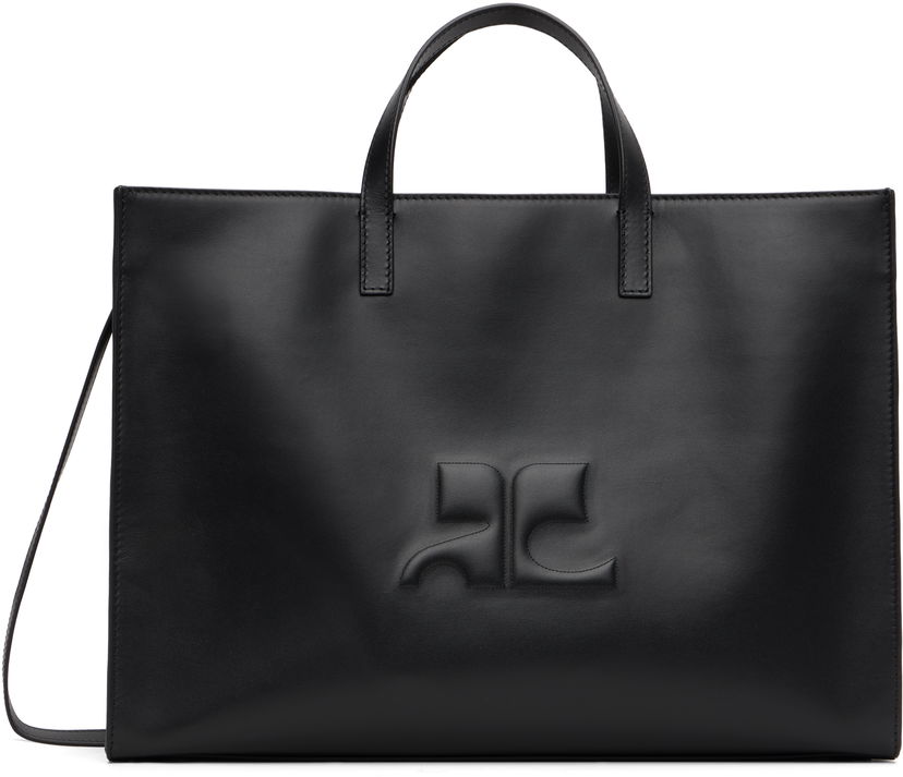 сумка-тоут Courrèges Courrèges Heritage AC Leather Tote чорний | 125GSA165CR0065