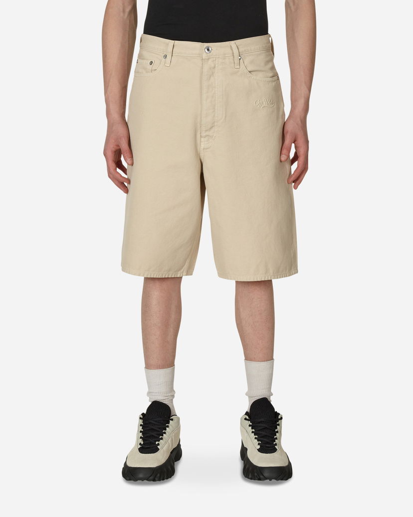 Шорти Off-White Wave Off Canvas Utility Shorts Beige бежевий | OMCB084S23FAB001 6161