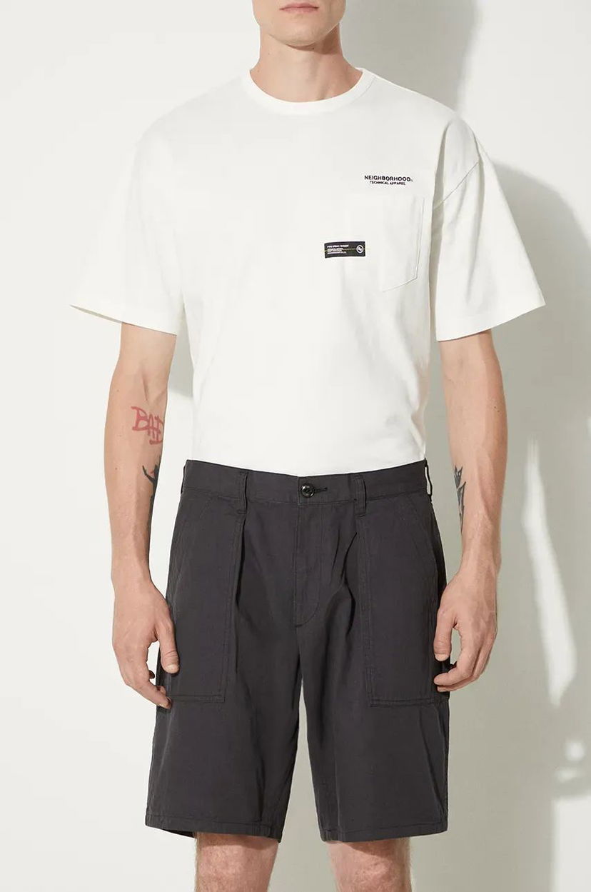 Шорти Neighborhood Baker Short Pants чорний | 241AQNH.PTM02