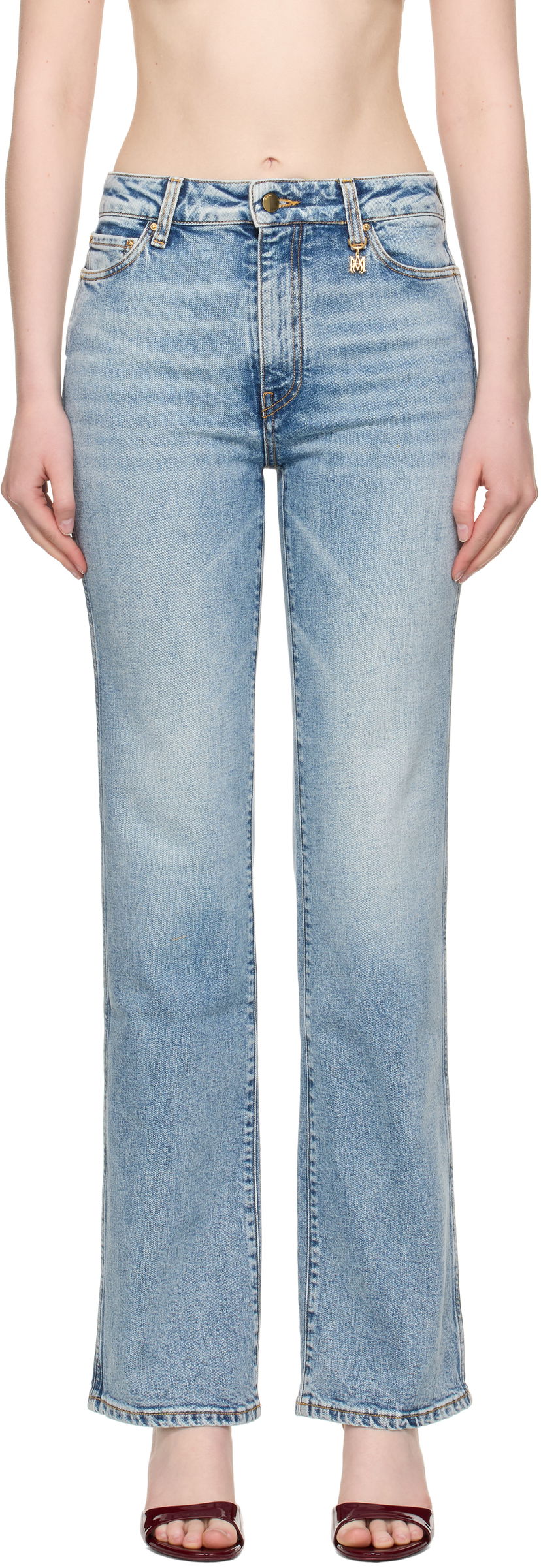 Джинси AMIRI AMIRI Slim Fit Jeans Синій | AWDNSM1003