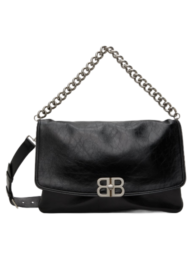 Сумка Balenciaga Large BB Flap Bag чорний | 748488 2AAI4