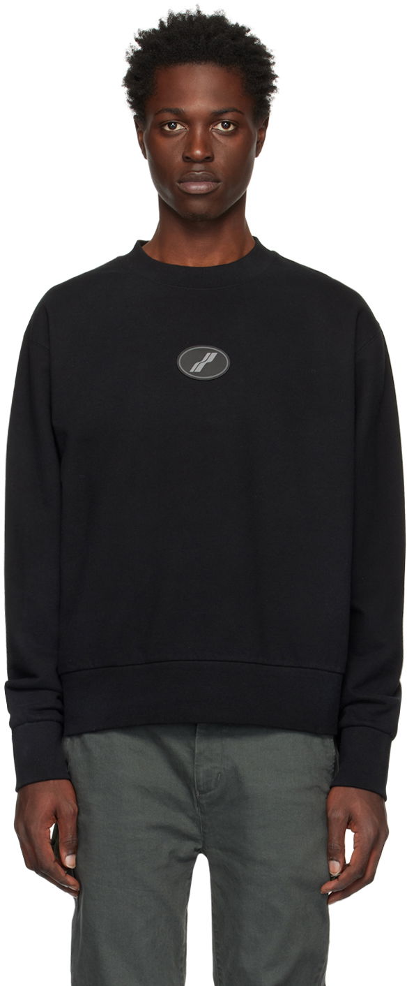 Cветр We11done We11done Symbol Wappen Sweatshirt чорний | WD-TS3-22-719-U-BK