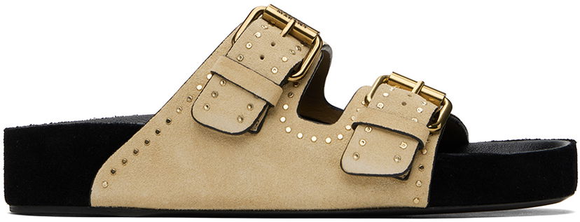 Аксесуари ISABEL MARANT Isabel Marant Lennyo Buckle Sandals бежевий | 24ESD0118FA-B2B11S