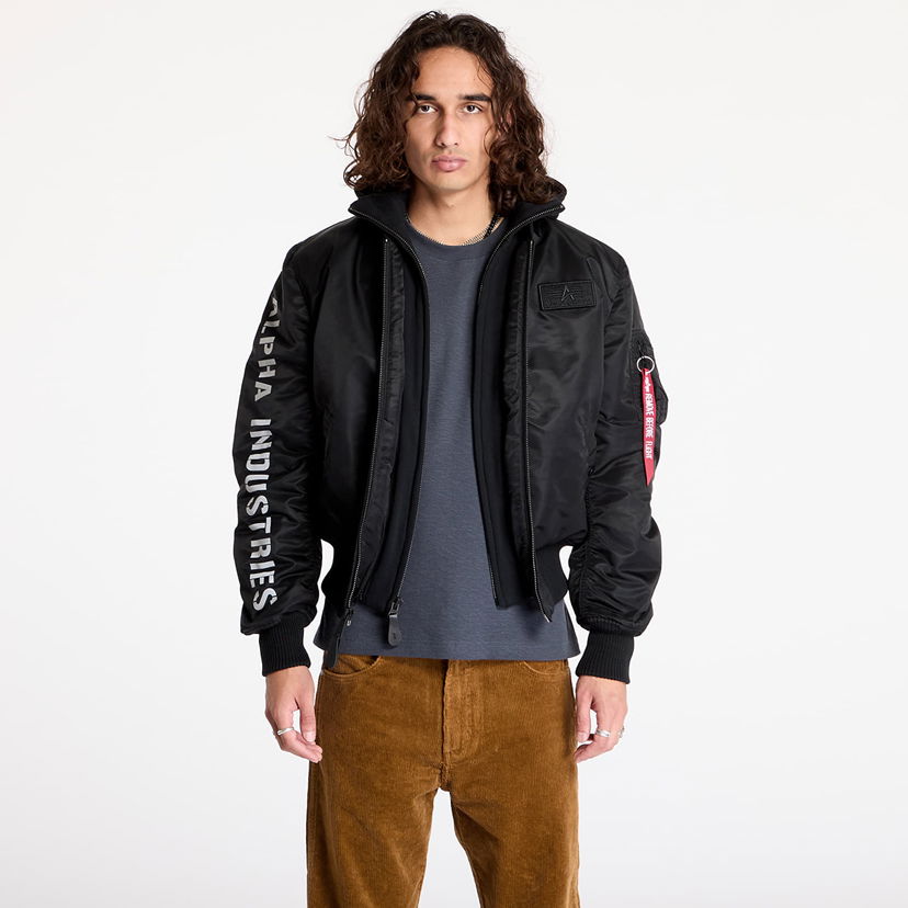 Куртка бомбер Alpha Industries MA-1 D-Tec SE Black/ Reflective чорний | 133104-285
