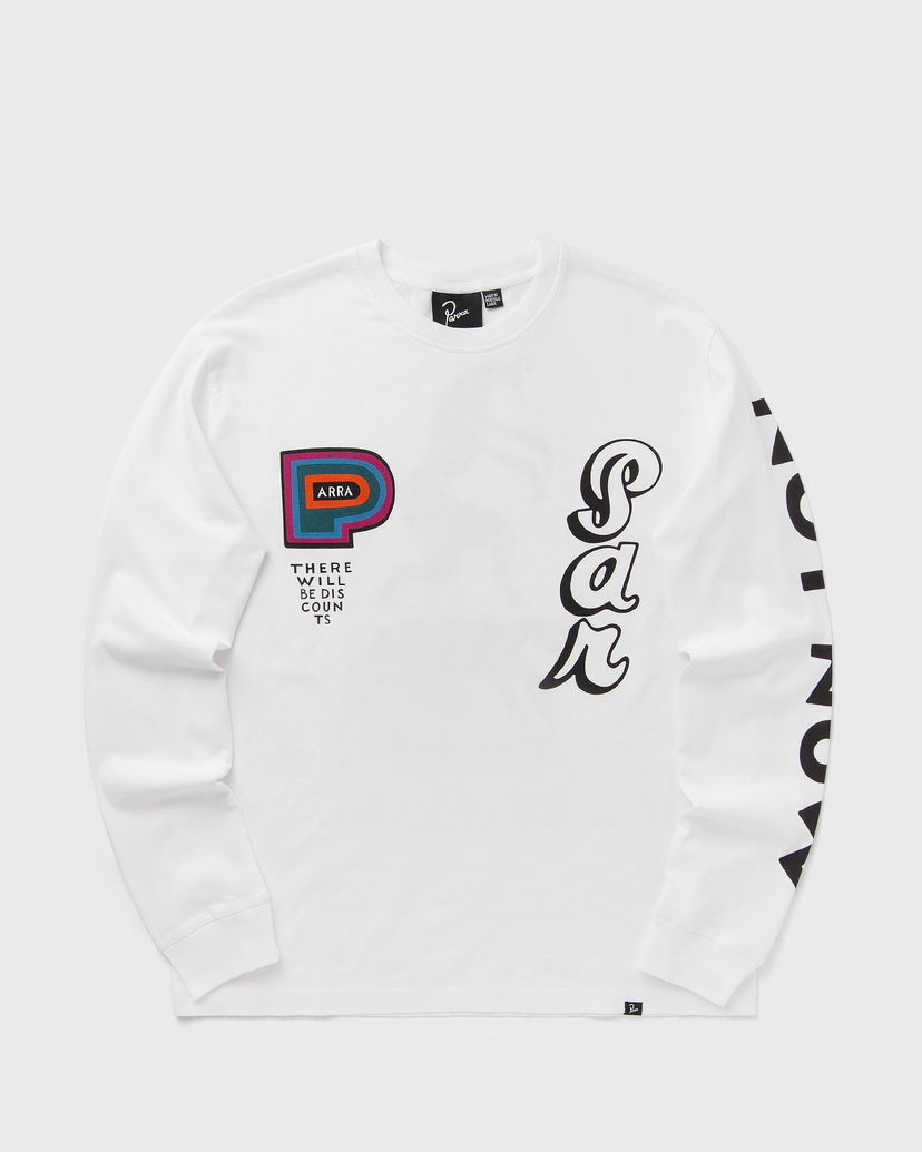 Футболка By Parra Long Sleeve Graphic T-Shirt білий | 53430