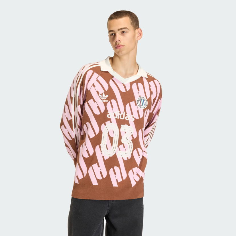 Джерсі adidas Performance Adicolor Blokecore Knit Jersey Коричневий | KQ5084