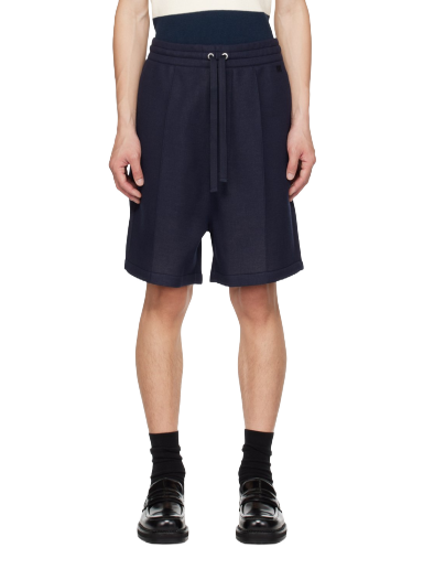 Шорти AMI Pinched Seam Shorts темно-синій | HSO615.750