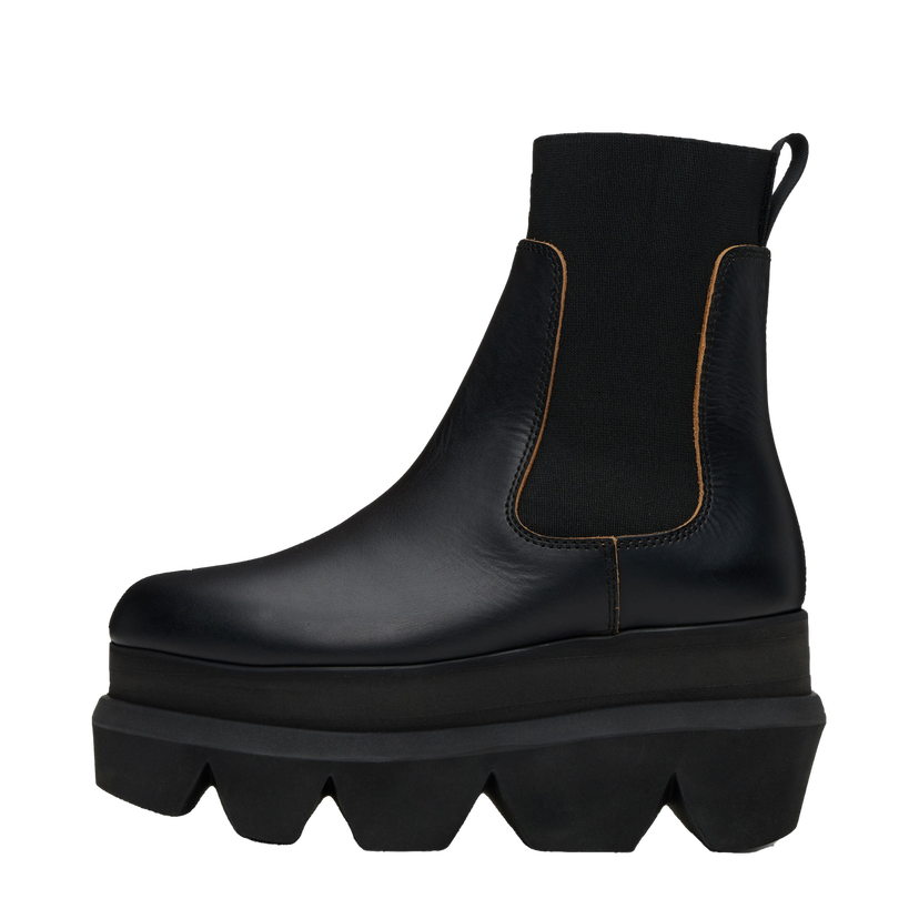 Кросівки та взуття sacai Leather Chelsea Boots чорний | SCW-257