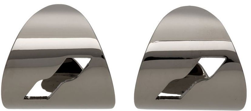 Сережки We11done Logo Motif Earrings Металік | WD-AJ1-22-707-U-DG