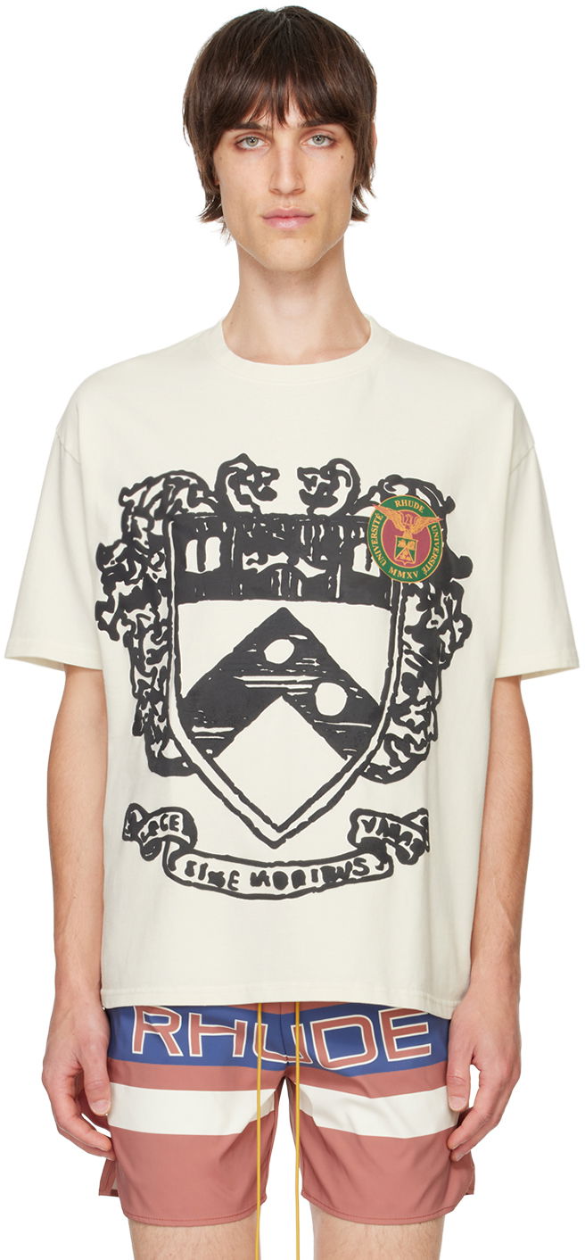 Футболка Rhude Crest Graphic T-Shirt білий | RHFW24TT20012