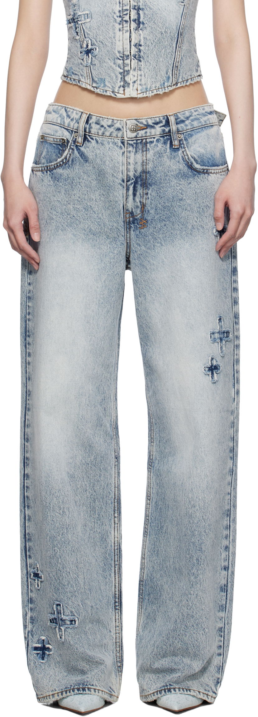 Джинси Ksubi Ksubi Low Rider Klassic Kraftwerk Jeans Синій | WPS25DJ026