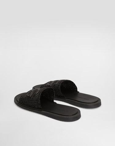 Аксесуари Dolce & Gabbana Dolce & Gabbana Raffia Crochet Slippers чорний | A80519A9Q988B956, 2