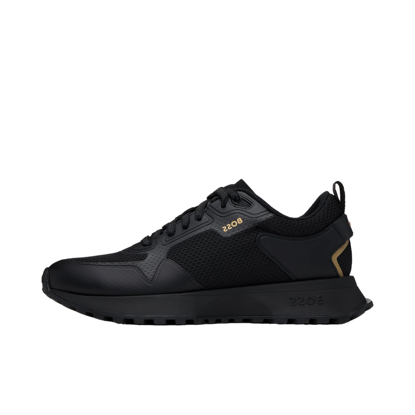 Кросівки та взуття BOSS Mixed-Material Sneakers чорний | 50513195