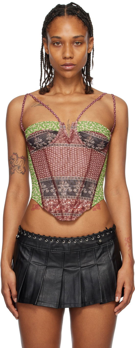 Бюстгальтер Miaou Miaou Aphex Print Corset Різнокольоровий | 7046PM1PNP