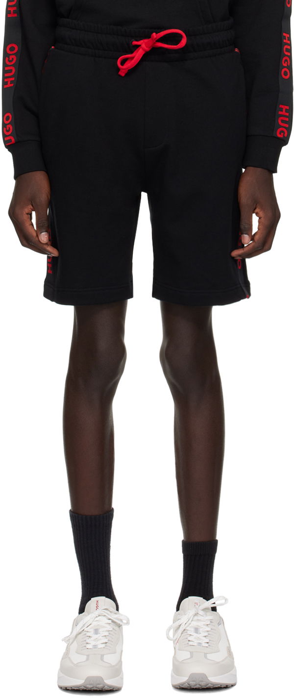 Шорти BOSS Hugo Drawstring Shorts чорний | 50496996