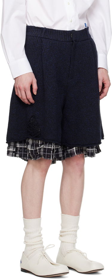 Шорти ADER ERROR Layered Knit Shorts темно-синій | BN01SSBT0401BK, 4