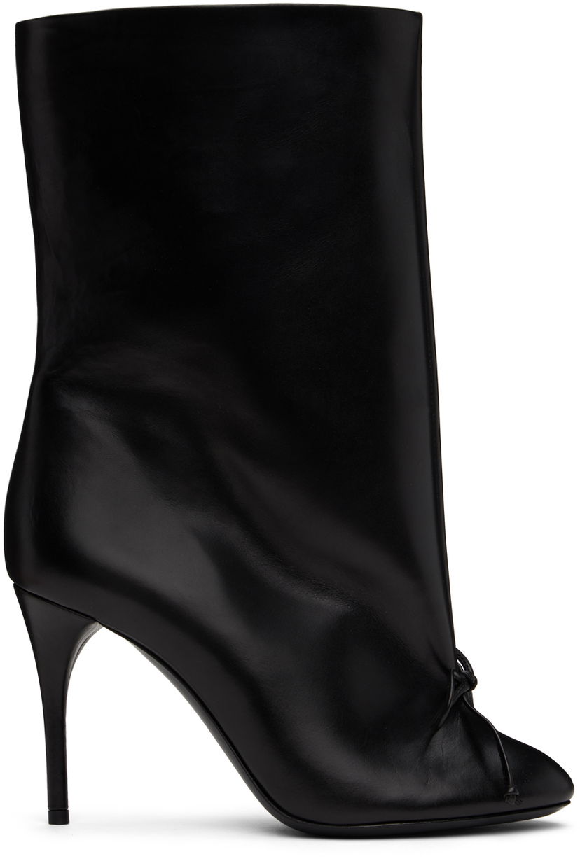 плаття Alaïa ALAÏA Decollete Leather Ankle Boots чорний | AA3B096CK122