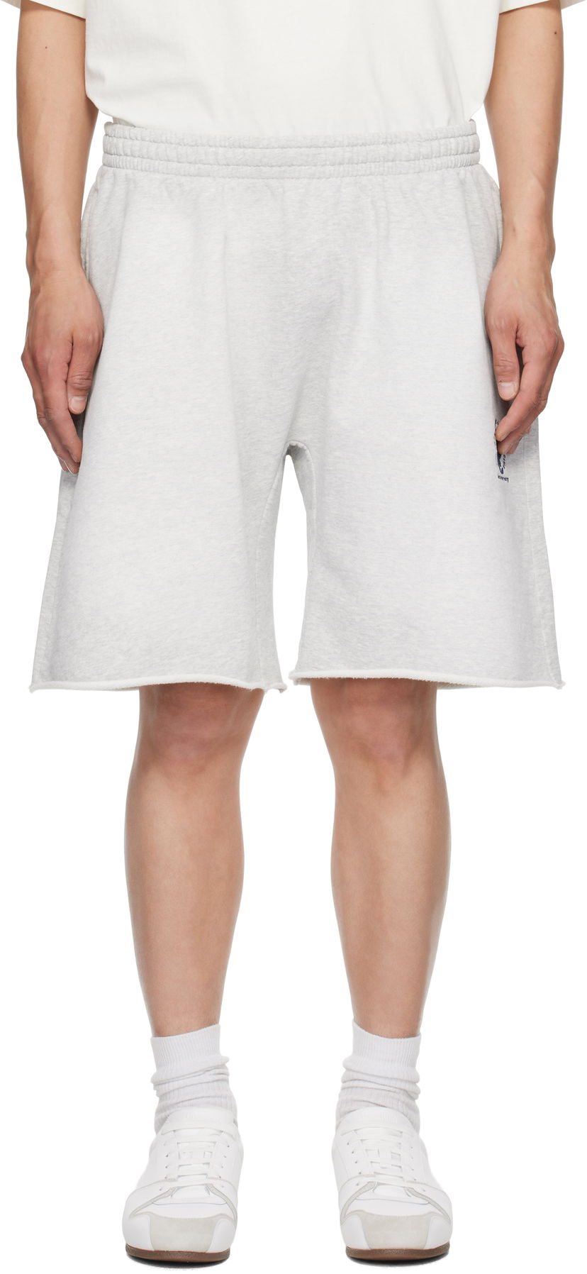 Шорти Alexander Wang Alexander Wang Oversized Cotton Terry Sweat Shorts Сірий | UCC2254118