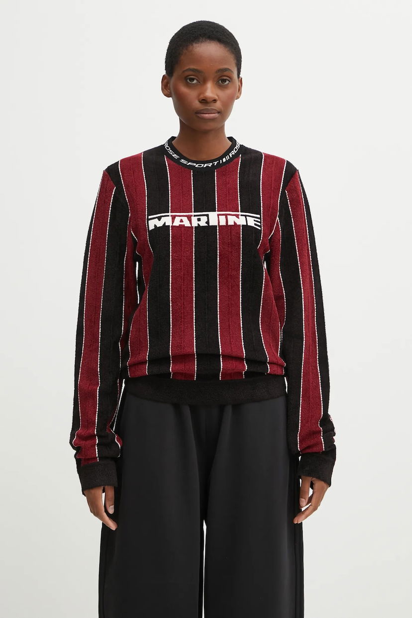 Cветр Martine Rose Martine Rose Sporty Logo Crew Striped Long-Sleeve Sweater Різнокольоровий | 982YA20027
